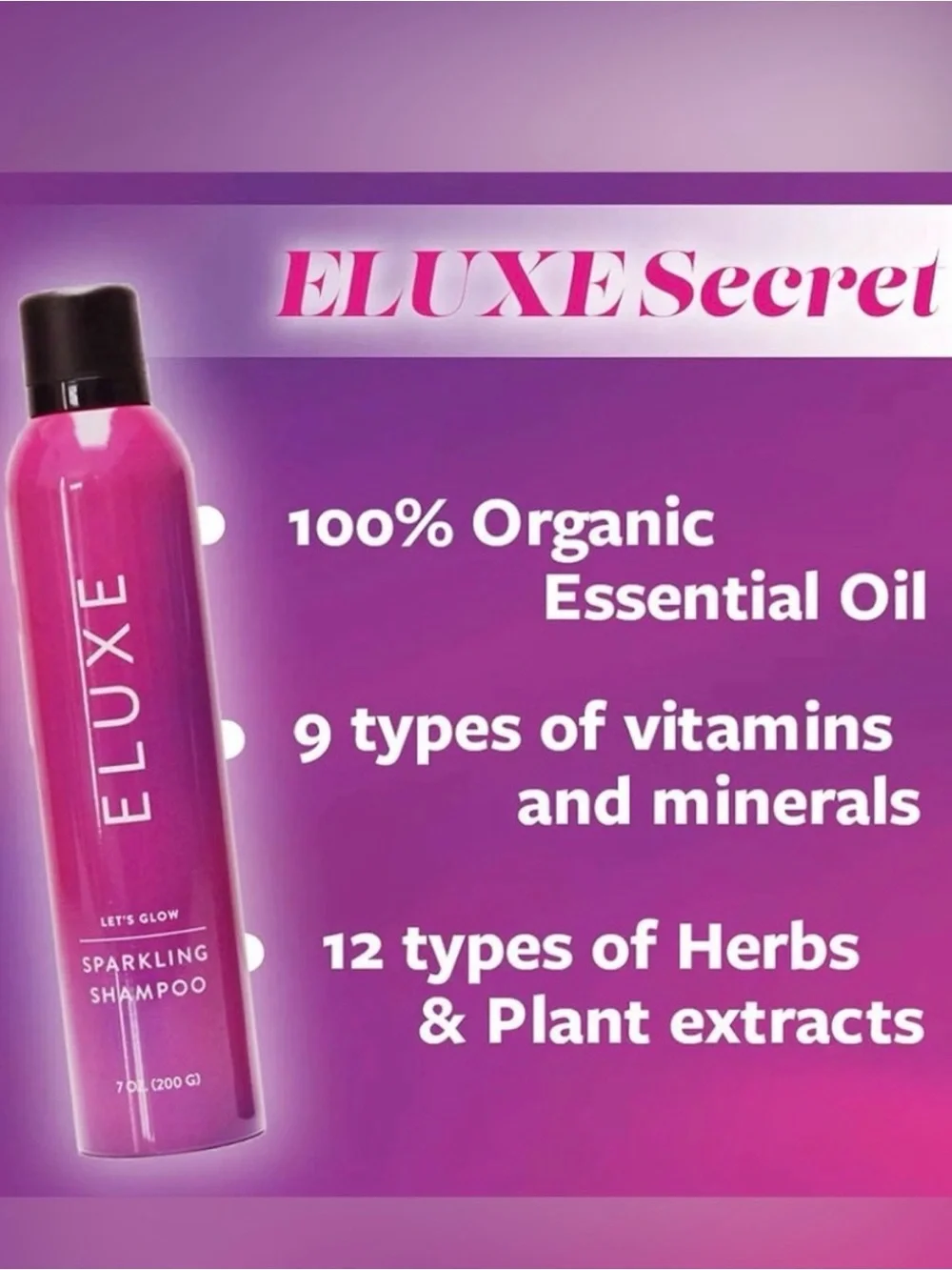 ELUXE shimmering shampoo